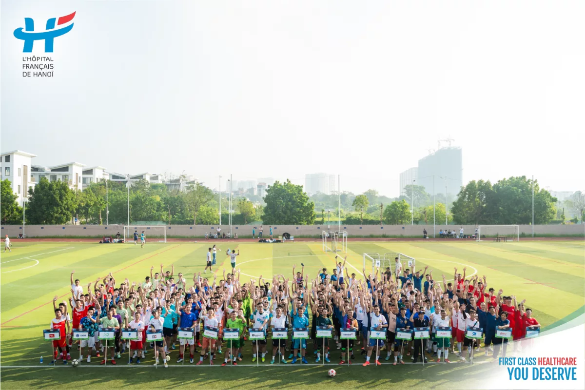 Hanoi French Hospital assured First-class Emergency response at the amazing “Foot for Hope” football tournament